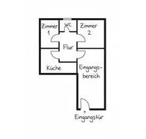 Nette Dachgeschosswohnung 2 ZKB Ludwigshafen Mitte - Ludwigshafen am Rhein Parkinsel
