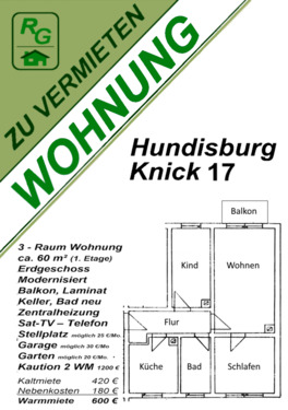 Foto - Haldensleben-Hundisburg 3 Raum Wohnung