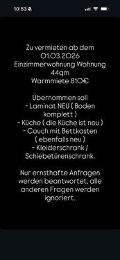 Foto - Einzimmerwohnung - 810,00&nbsp;EUR Kaltmiete, ca.&nbsp; 44,00&nbsp;m&sup2;