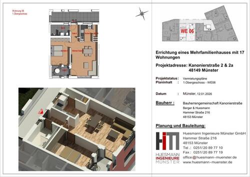 Foto - 2 Zimmer Etagenwohnung zur Miete in Münster