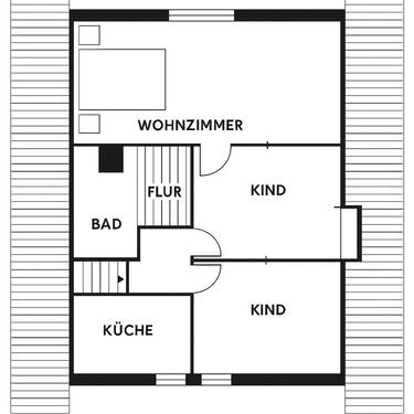 Foto - Helle 2,5-Zimmer-Dachgeschosswohnung mit Dachterrasse