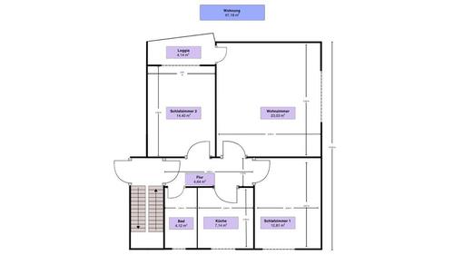 Foto - Helle 3ZKBB 67qm Wohnung mit Buche-Parkett und 2 Keller