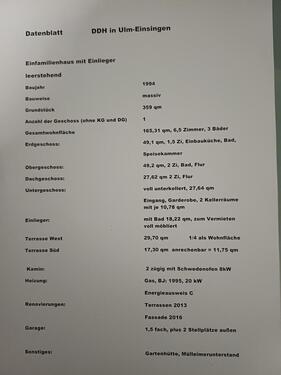 Foto - 6.5 Zimmer Doppelhaushälfte zum Kaufen in Ulm