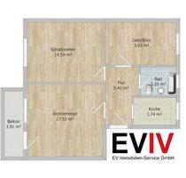 IDEAL | 2,5 Zimmer | Tageslichtbad mit Badewanne | Balkon | zentrale Lage - Norden