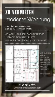 Foto - Lilienthal-Mitte, moderne 3-Zimmer Wohnung