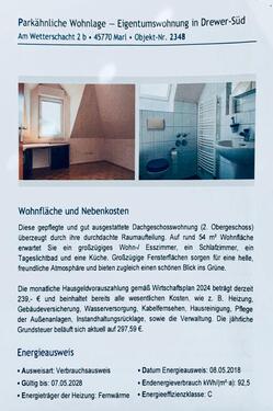 Foto - Etagenwohnung in Marl zur Miete