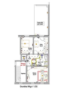 Foto - Moderne Wohnung mit großer Terrasse und PKW-Stellplätzen in SAW