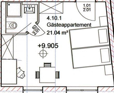 Foto - 1 Zimmer Etagenwohnung zur Miete in Neubrandenburg