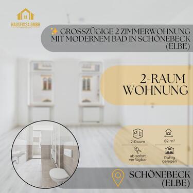 Foto - ✨ Großzügige 2 Zimmerwohnung mit modernem Bad in Schönebeck (Elbe)
