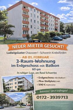 Foto - Moderne 3-Raum-Wohnung mit Balkon & Stellplatz 