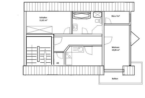 Foto - 2,5 Zimmer Wohnung mit Balkon zu vermieten