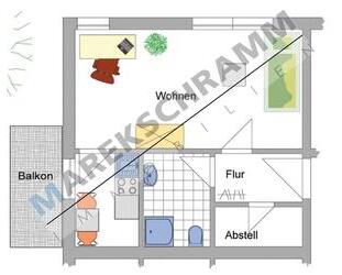 1-Zimmerwohnung in Nähe der Universität - Ilmenau