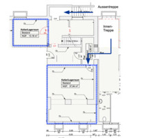 Kellerraum für Hobby, Lager, 38 qm Heizung mit Strom und WC - Beckum