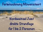 Foto - direkte Strandlage, Ferienwohnung FREI, 1-2 Pers., Juist Nordsee