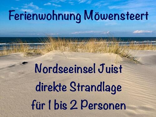 Foto - direkte Strandlage, Ferienwohnung FREI, 1-2 Pers., Juist Nordsee