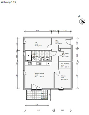 Foto - Etagenwohnung in Wolfsburg zur Miete