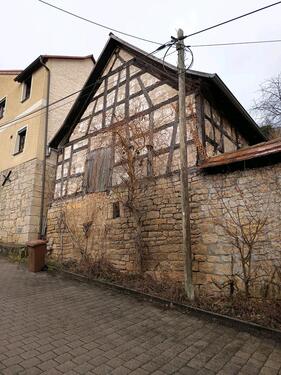 Foto - Grundstück mit alter Scheune und Blick über Jena (vermessen)
