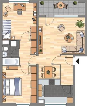 Foto - Etagenwohnung zur Miete in Wolfsburg