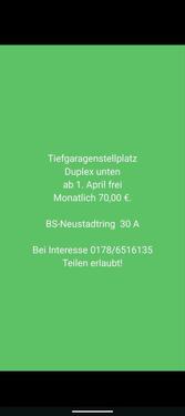 Foto - Garage Duplex unten Neustadtring 30A - BS
