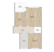 3-Zimmer Wohnung mit Balkon und EBK zu vermieten - Osnabrück Dodesheide