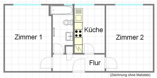 Foto - 2 Zimmer Etagenwohnung zur Miete in Kassel