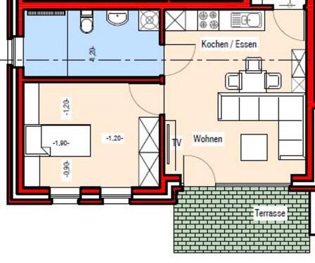 Foto - 42 m² Wohnung in Kranenburg zu vermieten - WBS benötigt
