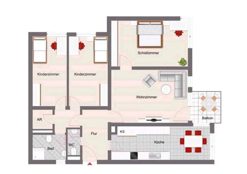 Foto - 4 Zimmer Etagenwohnung zur Miete in Minden