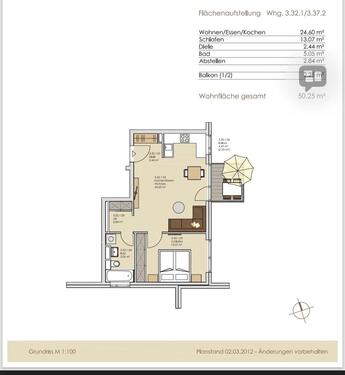 Foto - 2-Zimmerwohnung in Olching - 360.000,00&nbsp;EUR Kaufpreis, ca.&nbsp; 50,00&nbsp;m&sup2;