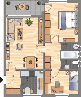Foto - Etagenwohnung zur Miete in Wolfsburg