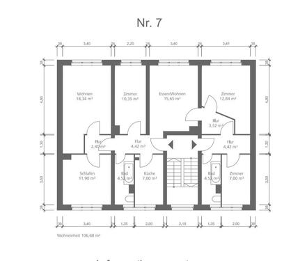 Foto - 6 Zimmer mit Küche und 2 Bädern und 3 Zimmer mit Küche und Bad