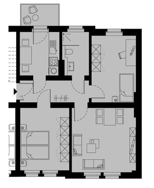 Foto - 3 Zimmer Etagenwohnung in Halle (Saale)