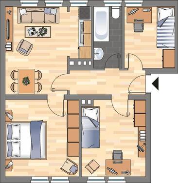 Foto - Etagenwohnung zur Miete in Wilhelmshaven