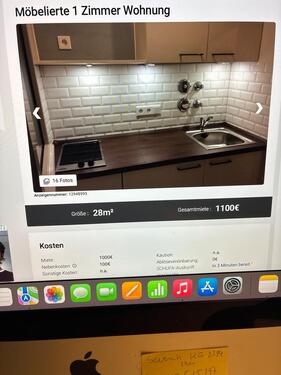 Foto - 1Zimmer Wohnung zu vermieten - 1.100,00&nbsp;EUR Kaltmiete, ca.&nbsp; 30,00&nbsp;m&sup2;