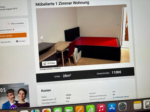 Foto - 1 Zimmer Hochparterre zur Miete in München