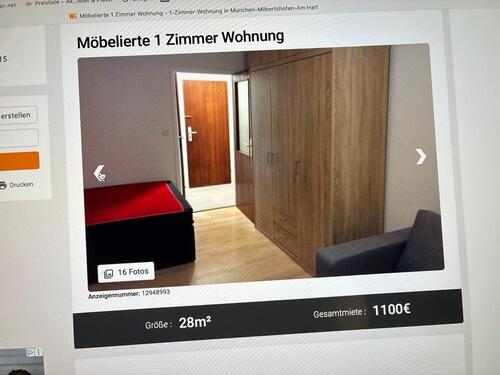 Foto - 1 Zimmer Hochparterre in München