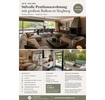 Moderne Penthousewohnung (99 Qudratmeter) in Siegburg - Mudersbach