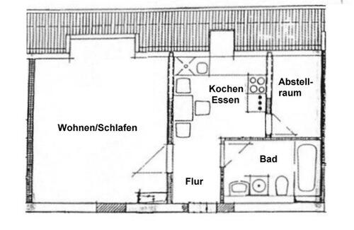 Foto - 1 Zimmer Etagenwohnung zur Miete in Meißen