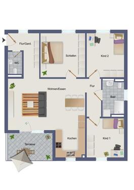 Foto - 4 Zimmer Etagenwohnung zur Miete in Gerabronn