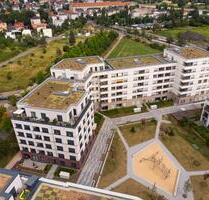 Blick ins Grüne von der Terrasse - Dresden Pieschen