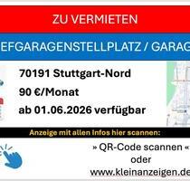 Tiefgaragenstellplatz Garage in Stuttgart Nord zu vermieten