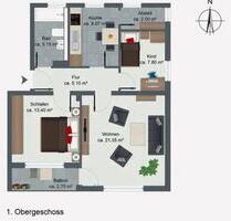 Attraktive 3-Zimmer-Wohnung mit Balkon und Stellplatz - Hunderdorf