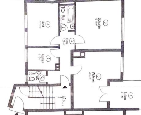Foto - 3 Zimmer Erdgeschoßwohnung in Duisburg
