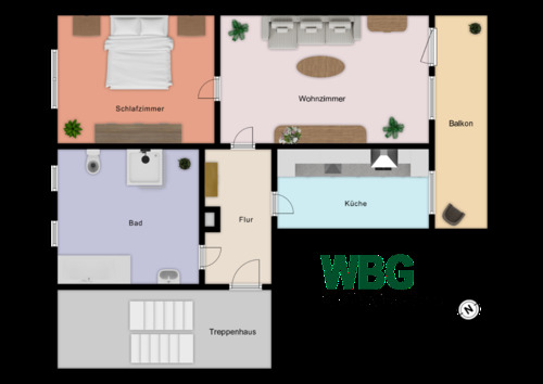 Foto - Hoch- und neuwertig ausgestattete 2-Raumwohnung