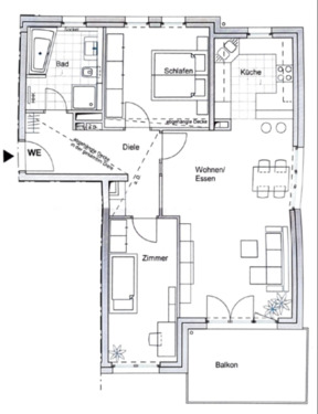 Foto - 3 Zimmer Etagenwohnung zur Miete in Obertshausen