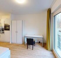 ** Möbliertes 1-Zimmer-Apartment mit EINBAUKÜCHE und DACHTERRASSE in Leipzig **