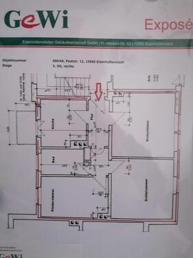Foto - Nachmieter 3-Raumwohnung - 685,00 EUR Kaltmiete,