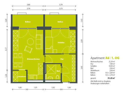 Foto - 2 Zimmer Etagenwohnung zur Miete in Gera