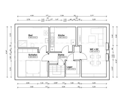 Foto - Kernsanierte 2-Zimmer-Dachgeschosswohnung