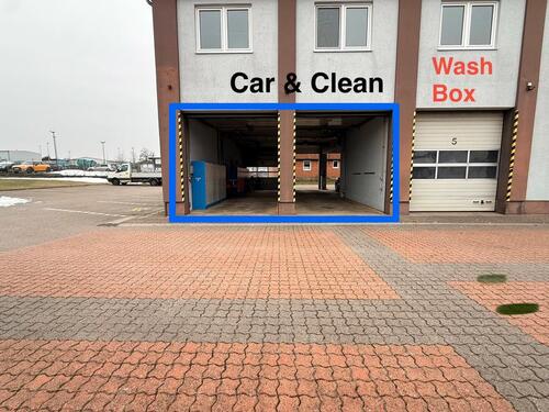 Foto - Gewerbehalle (Teilvermietung, 2 Tore) mit Waschbox oder komplett