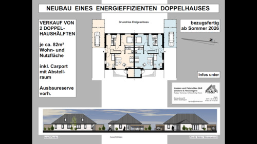Foto - Neubau eines energieeffizienten Doppelhauses >Provisionsfrei<